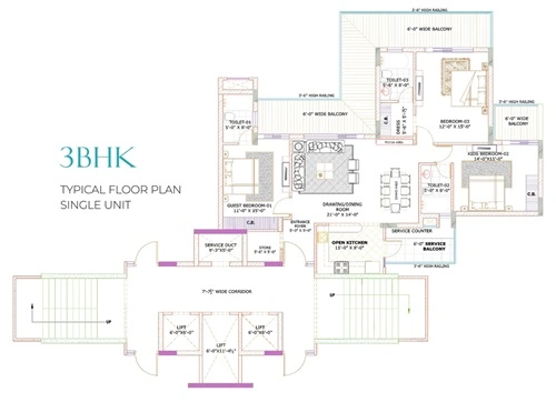 IBC Mohali Luxury Flats Project By INDIA BUSINESS CENTRE - IT City Road, Mohali